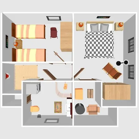 Bartens-hus-1 別荘 ザンクト・ペーター・オルディング